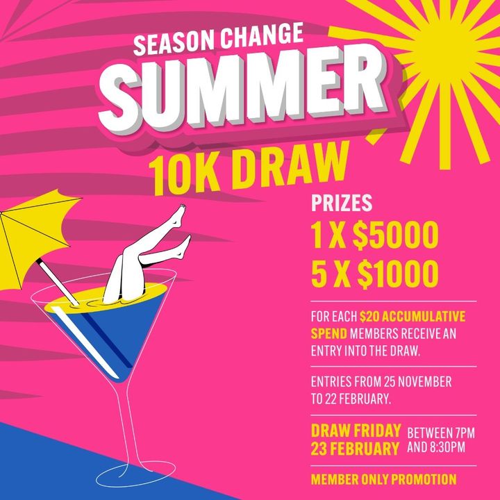 Featured image for “[?] MEMBERS! Our $10,000 Summer Draw Promo is now active!”