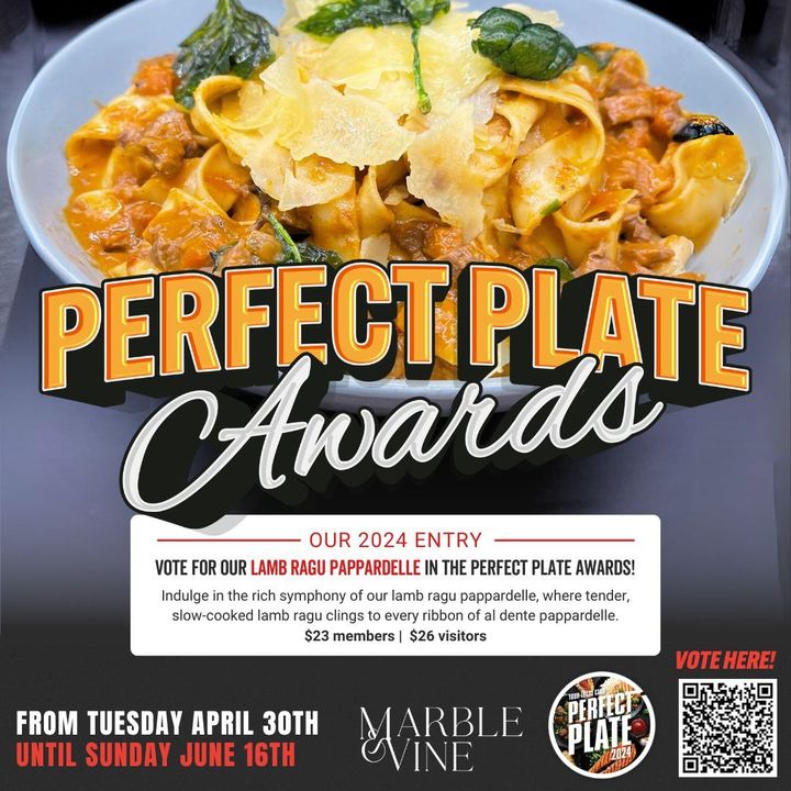 Featured image for “Calling all foodies! Our chefs at Marble & Vine have crafted something truly special for the Perfect Plate Competition – an exquisite Lamb Ragu Pappardelle!”